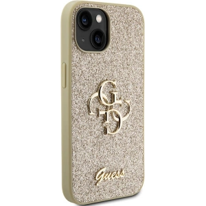 Etui Guess GUHCP15MHG4SGD Apple iPhone 15 Plus / 14 Plus hardcase Glitter Script Big 4G złoty/gold