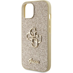 Etui Guess GUHCP15MHG4SGD Apple iPhone 15 Plus / 14 Plus hardcase Glitter Script Big 4G złoty/gold