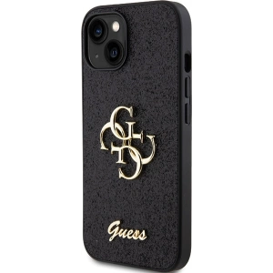 Etui Guess GUHCP15MHG4SGK Apple iPhone 15 Plus / 14 Plus hardcase Glitter Script Big 4G czarny/black