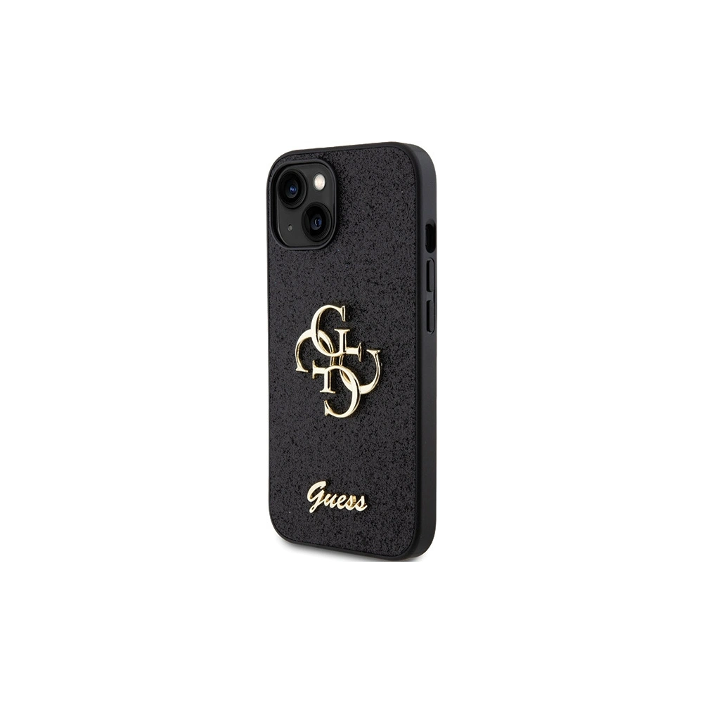 Etui Guess GUHCP15MHG4SGK Apple iPhone 15 Plus / 14 Plus hardcase Glitter Script Big 4G czarny/black
