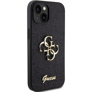 Etui Guess GUHCP15MHG4SGK Apple iPhone 15 Plus / 14 Plus hardcase Glitter Script Big 4G czarny/black