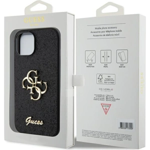Etui Guess GUHCP15MHG4SGK Apple iPhone 15 Plus / 14 Plus hardcase Glitter Script Big 4G czarny/black