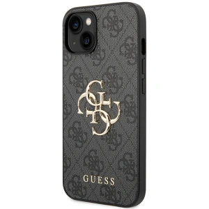 Etui Guess GUHCP15S4GMGGR Apple iPhone 15 hardcase 4G Big Metal Logo szary/grey