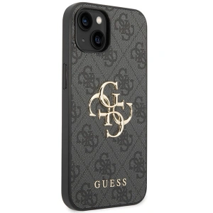 Etui Guess GUHCP15S4GMGGR Apple iPhone 15 hardcase 4G Big Metal Logo szary/grey
