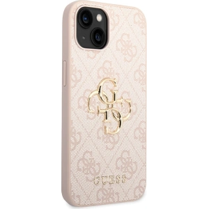 Etui Guess GUHCP15S4GMGPI Apple iPhone 15 hardcase 4G Big Metal Logo różowy/pink