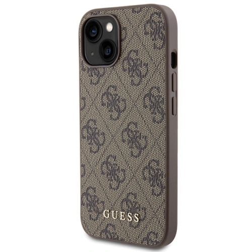 Kup Etui Guess GUHCP15SG4GFBR Apple iPhone 15 hard case 4G Metal Gold Logo brązowy/brown - GUE2834 - {ean13} - Sklep Home Screen