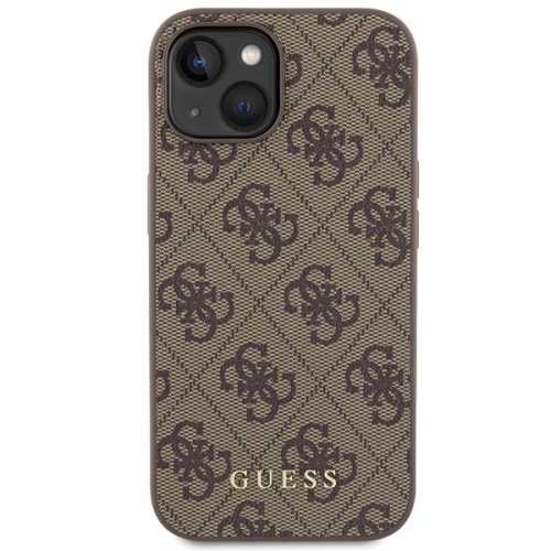 Kup Case Guess GUHCP15SG4GFBR Apple iPhone 15 Hartschale 4G Metall Gold Logo braun/brown - GUE2834 - {ean13} - Sklep Home Screen