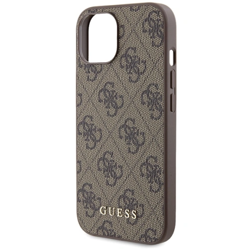 Kup Etui Guess GUHCP15SG4GFBR Apple iPhone 15 hard case 4G Metal Gold Logo brązowy/brown - GUE2834 - {ean13} - Sklep Home Screen