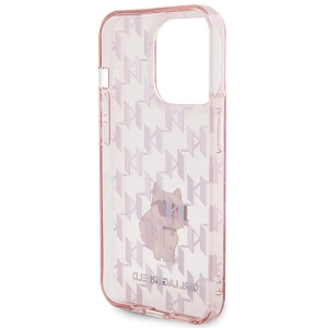 Buy Karl Lagerfeld KLHCP15XHNCMKLP Apple iPhone 15 Pro Max hardcase Monogram Choupette pink - KLD1668 - {ean13} - Home Screen Store Europe