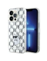 Etui Karl Lagerfeld KLHCP15XHNCMKLT Apple iPhone 15 Pro Max hardcase Monogram Choupette transparentní