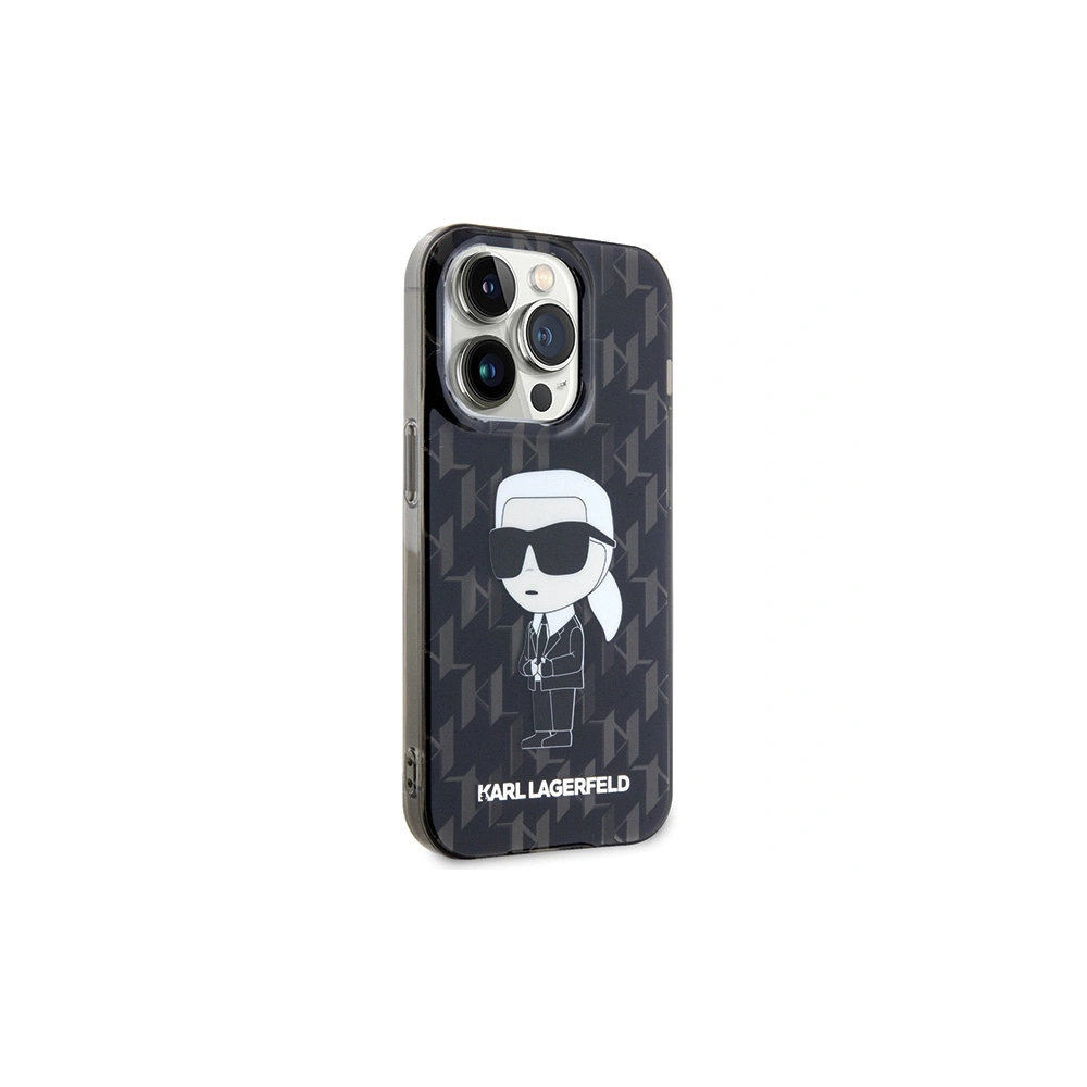 Etui Karl Lagerfeld KLHCP15XHNKMKLK Apple iPhone 15 Pro Max hardcase Monogram Ikonik transparent