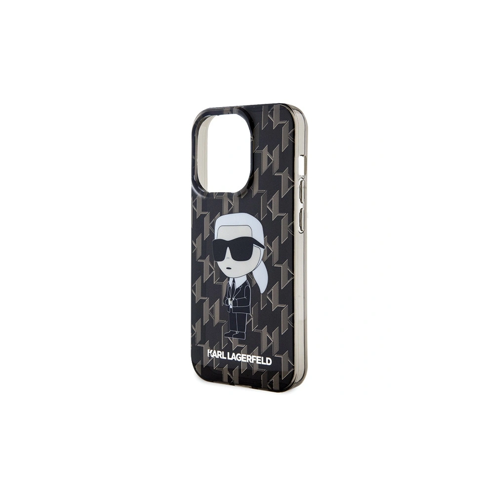 Etui Karl Lagerfeld KLHCP15XHNKMKLK Apple iPhone 15 Pro Max hardcase Monogram Ikonik transparent