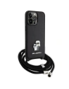 Kup Etui Karl Lagerfeld KLHCP15XSAKCPSK Apple iPhone 15 Pro Max hardcase Crossbody Saffiano Metal Pin Karl & Choupette černý/black - KLD1672 - {ean13} - Sklep Home Screen