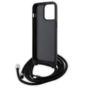 Buy Karl Lagerfeld KLHCP15XSAKCPSK Apple iPhone 15 Pro Max hardcase Crossbody Saffiano Metal Pin Karl & Choupette black - KLD1672 - {ean13} - Home Screen Store Europe