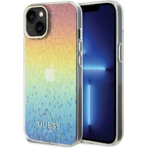 Etui Guess GUHCP15SHDECMI Apple iPhone 15 hardcase IML Faceted Mirror Disco Iridescent wielokolorowy
