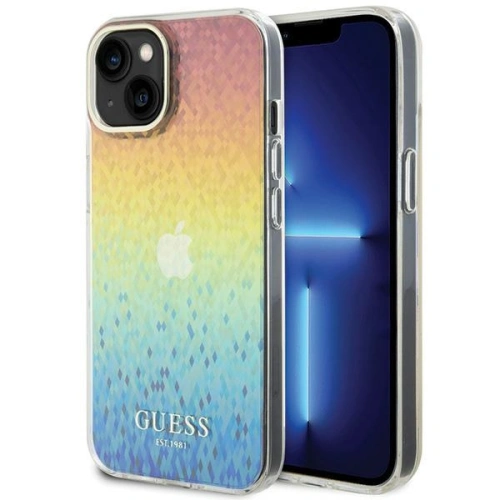 Kup Etui Guess GUHCP15SHDECMI Apple iPhone 15 hardcase IML Faceted Mirror Disco Iridescent wielokolorowy - GUE2837 - {ean13} - Sklep Home Screen