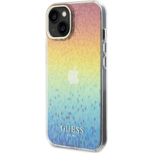 Etui Guess GUHCP15SHDECMI Apple iPhone 15 hardcase IML Faceted Mirror Disco Iridescent wielokolorowy