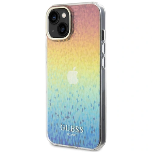 Kup Etui Guess GUHCP15SHDECMI Apple iPhone 15 hardcase IML Faceted Mirror Disco Iridescent wielokolorowy - GUE2837 - {ean13} - Sklep Home Screen