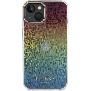 Etui Guess GUHCP15SHDECMI Apple iPhone 15 hardcase IML Faceted Mirror Disco Iridescent wielokolorowy
