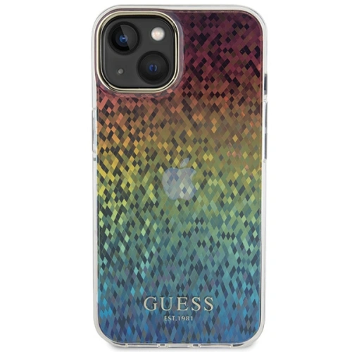 Kup Etui Guess GUHCP15SHDECMI Apple iPhone 15 hardcase IML Faceted Mirror Disco Iridescent wielokolorowy - GUE2837 - {ean13} - Sklep Home Screen