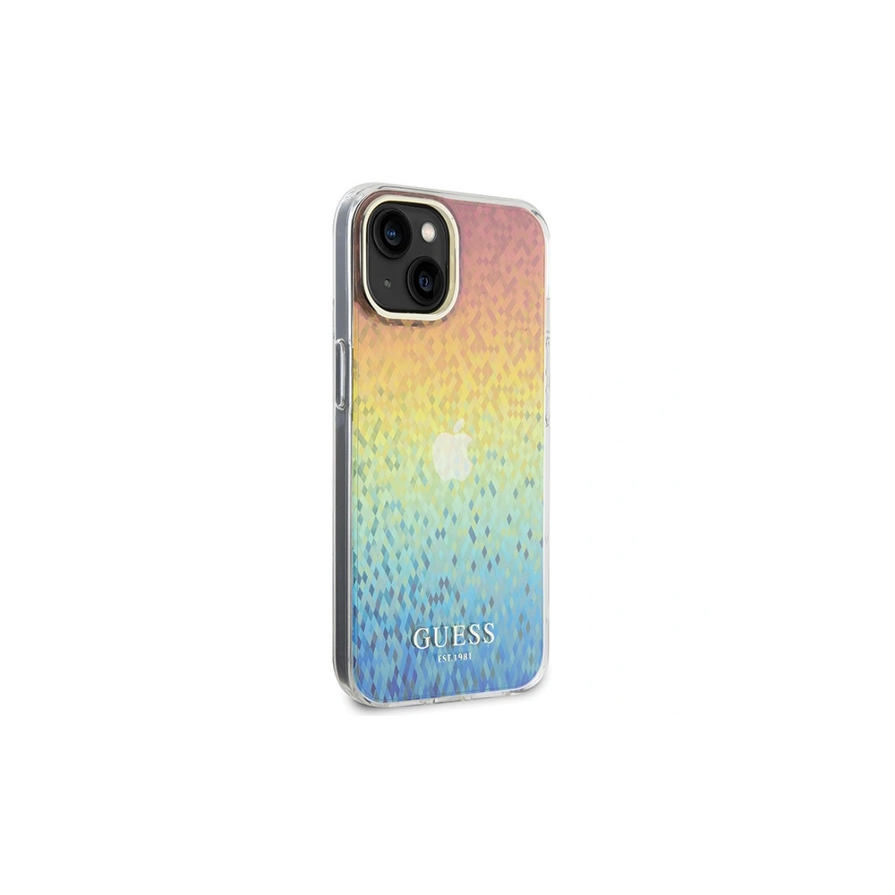 Etui Guess GUHCP15SHDECMI Apple iPhone 15 hardcase IML Faceted Mirror Disco Iridescent wielokolorowy