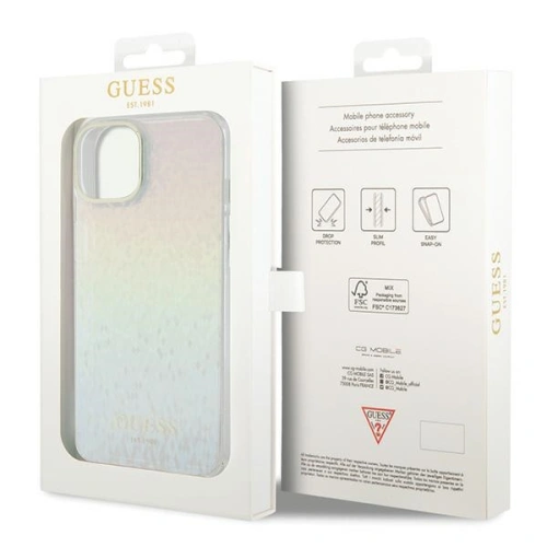 Kup Etui Guess GUHCP15SHDECMI Apple iPhone 15 hardcase IML Faceted Mirror Disco Iridescent wielokolorowy - GUE2837 - {ean13} - Sklep Home Screen