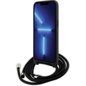 Buy Karl Lagerfeld KLHCP15XSASKNPSK Apple iPhone 15 Pro Max hardcase Crossbody Saffiano Monogram black - KLD1673 - {ean13} - Home Screen Store Europe