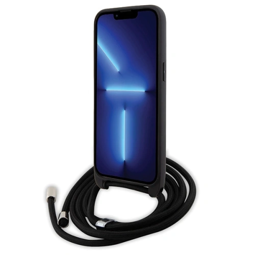 Buy Karl Lagerfeld KLHCP15XSASKNPSK Apple iPhone 15 Pro Max hardcase Crossbody Saffiano Monogram black - KLD1673 - {ean13} - Home Screen Store Europe