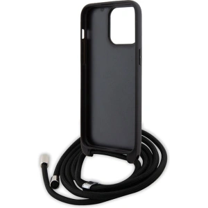 Buy Karl Lagerfeld KLHCP15XSASKNPSK Apple iPhone 15 Pro Max hardcase Crossbody Saffiano Monogram black - KLD1673 - {ean13} - Home Screen Store Europe