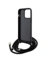 Buy Karl Lagerfeld KLHCP15XSASKNPSK Apple iPhone 15 Pro Max hardcase Crossbody Saffiano Monogram black - KLD1673 - {ean13} - Home Screen Store Europe