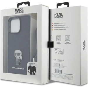 Buy Karl Lagerfeld KLHCP15XSASKNPSK Apple iPhone 15 Pro Max hardcase Crossbody Saffiano Monogram black - KLD1673 - {ean13} - Home Screen Store Europe