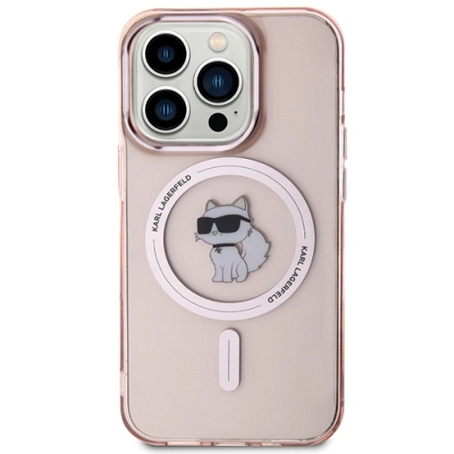 Kup Etui Karl Lagerfeld KLHMP15LHFCCNOP Apple iPhone 15 Pro hardcase IML Choupette MagSafe różowy/pink - KLD1674 - {ean13} - Sklep Home Screen