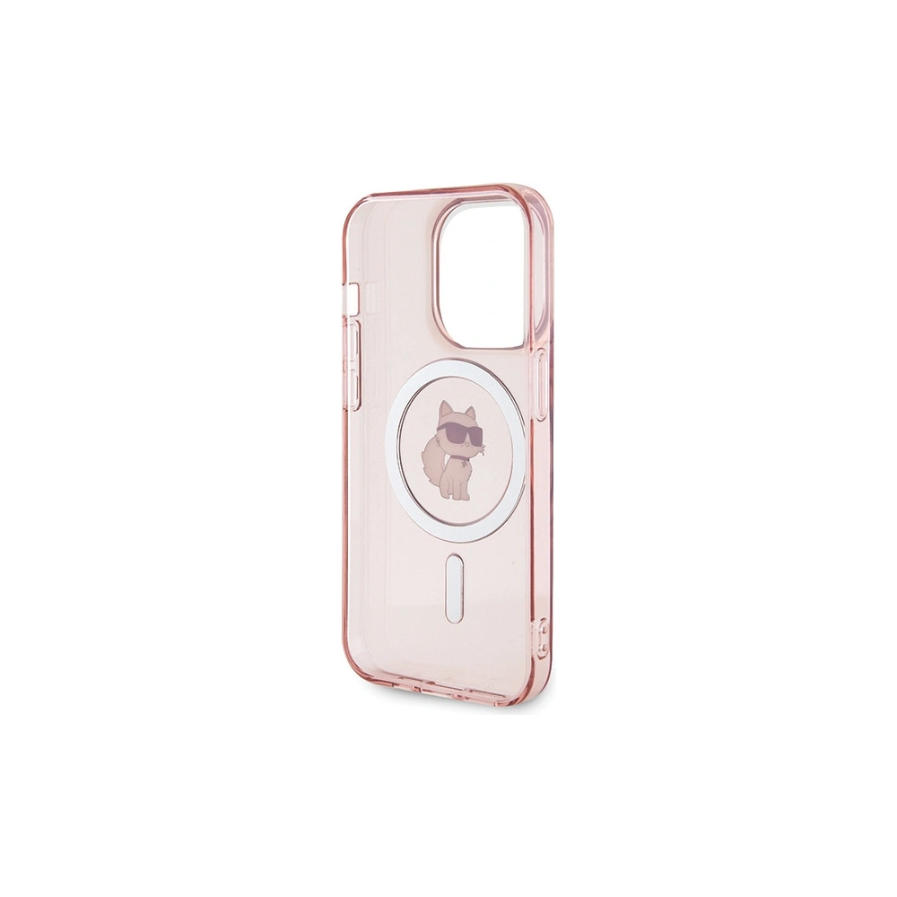 Etui Karl Lagerfeld KLHMP15LHFCCNOP Apple iPhone 15 Pro hardcase IML Choupette MagSafe różowy/pink