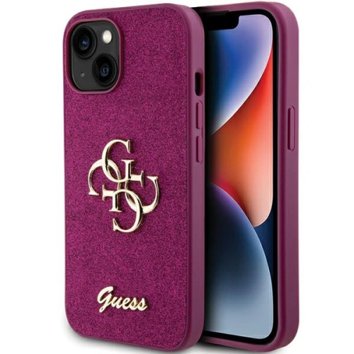 Kup Etui Guess GUHCP15SHG4SGU Apple iPhone 15 hardcase Glitter Script Big 4G fialová/purple - GUE2841 - {ean13} - Sklep Home Screen