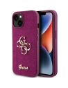 Etui Guess GUHCP15SHG4SGU Apple iPhone 15 hardcase Glitter Script Big 4G fialová/purple