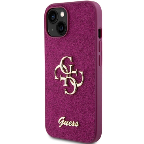 Kup Etui Guess GUHCP15SHG4SGU Apple iPhone 15 hardcase Glitter Script Big 4G fialová/purple - GUE2841 - {ean13} - Sklep Home Screen