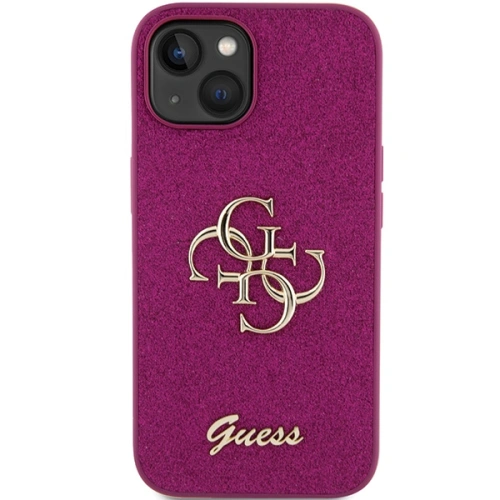 Kup Etui Guess GUHCP15SHG4SGU Apple iPhone 15 hardcase Glitter Script Big 4G fialová/purple - GUE2841 - {ean13} - Sklep Home Screen