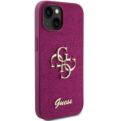 Kup Etui Guess GUHCP15SHG4SGU Apple iPhone 15 hardcase Glitter Script Big 4G fialová/purple - GUE2841 - {ean13} - Sklep Home Screen