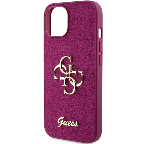 Kup Etui Guess GUHCP15SHG4SGU Apple iPhone 15 hardcase Glitter Script Big 4G fialová/purple - GUE2841 - {ean13} - Sklep Home Screen