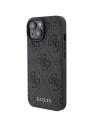 Kup Etui Guess GUHCP15SP4EPMK Apple iPhone 15 hardcase Leather 4G Stamped czarny/black - GUE2842 - {ean13} - Sklep Home Screen