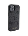 Kup Etui Guess GUHCP15SP4EPMK Apple iPhone 15 hardcase Leather 4G Stamped czarny/black - GUE2842 - {ean13} - Sklep Home Screen