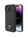 Etui Guess GUHCP15SPCRTHCK Apple iPhone 15 hardcase Croco Triangle Metal Logo černý/black