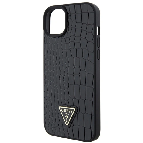 Kup Etui Guess GUHCP15SPCRTHCK Apple iPhone 15 hardcase Croco Triangle Metal Logo černý/black - GUE2843 - {ean13} - Sklep Home Screen