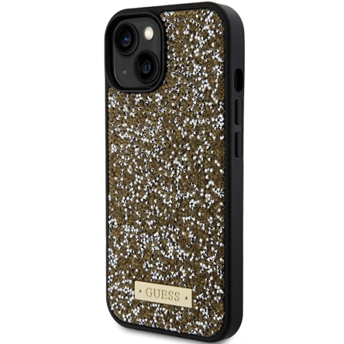 Kup Etui Guess GUHCP15SPFGSBSD Apple iPhone 15 hardcase Rhinestone Metal Logo žlutý/yellow - GUE2844 - {ean13} - Sklep Home Screen