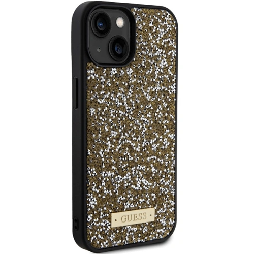 Kup Etui Guess GUHCP15SPFGSBSD Apple iPhone 15 hardcase Rhinestone Metal Logo žlutý/yellow - GUE2844 - {ean13} - Sklep Home Screen