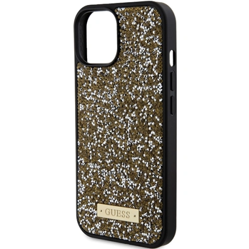 Kup Etui Guess GUHCP15SPFGSBSD Apple iPhone 15 hardcase Rhinestone Metal Logo žlutý/yellow - GUE2844 - {ean13} - Sklep Home Screen
