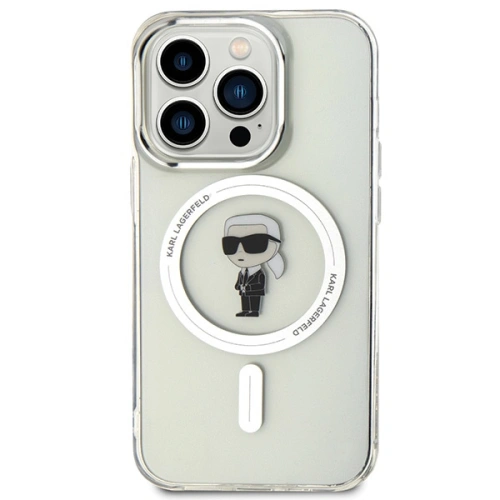 Kup Etui Karl Lagerfeld KLHMP15LHFCKNOT Apple iPhone 15 Pro hardcase IML Ikonik MagSafe průhledné - KLD1677 - {ean13} - Sklep Home Screen