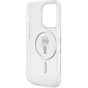 Etui Karl Lagerfeld KLHMP15LHFCKNOT Apple iPhone 15 Pro hardcase IML Ikonik MagSafe transparent