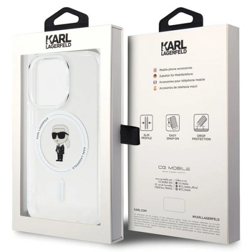 Kup Etui Karl Lagerfeld KLHMP15LHFCKNOT Apple iPhone 15 Pro hardcase IML Ikonik MagSafe průhledné - KLD1677 - {ean13} - Sklep Home Screen