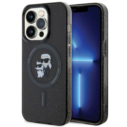 Buy Karl Lagerfeld KLHMP15LHGKCNOK Apple iPhone 15 Pro hardcase Karl&Choupette Glitter MagSafe black - KLD1678 - {ean13} - Home Screen Store Europe